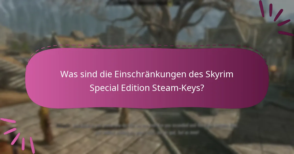 Ist Cross-Play für Skyrim Special Edition verfügbar?